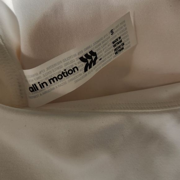 All in Motion White Chemise with Black Trim - Picture 2 of 7